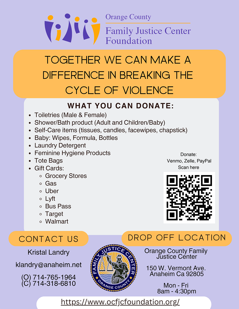 2024 Donation Flyer